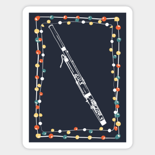 Christmas Bassoon Magnet